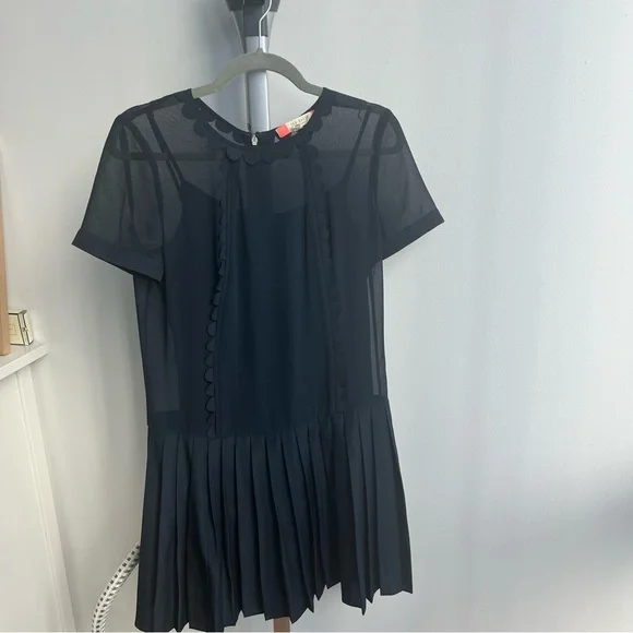 Ted Baker London | Dresses | Ted Baker Navy Dress With Pleated Skirt |  Poshmark